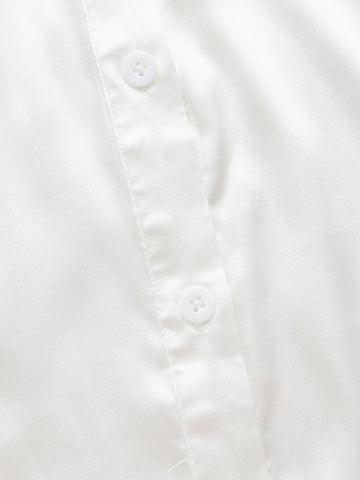 Drop Shoulder Bandana Hem Shirt