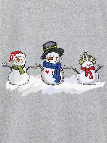 Snowman Print Tee