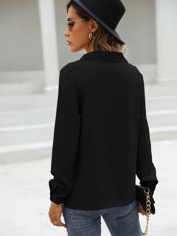 Guipure Lace Insert Shirt