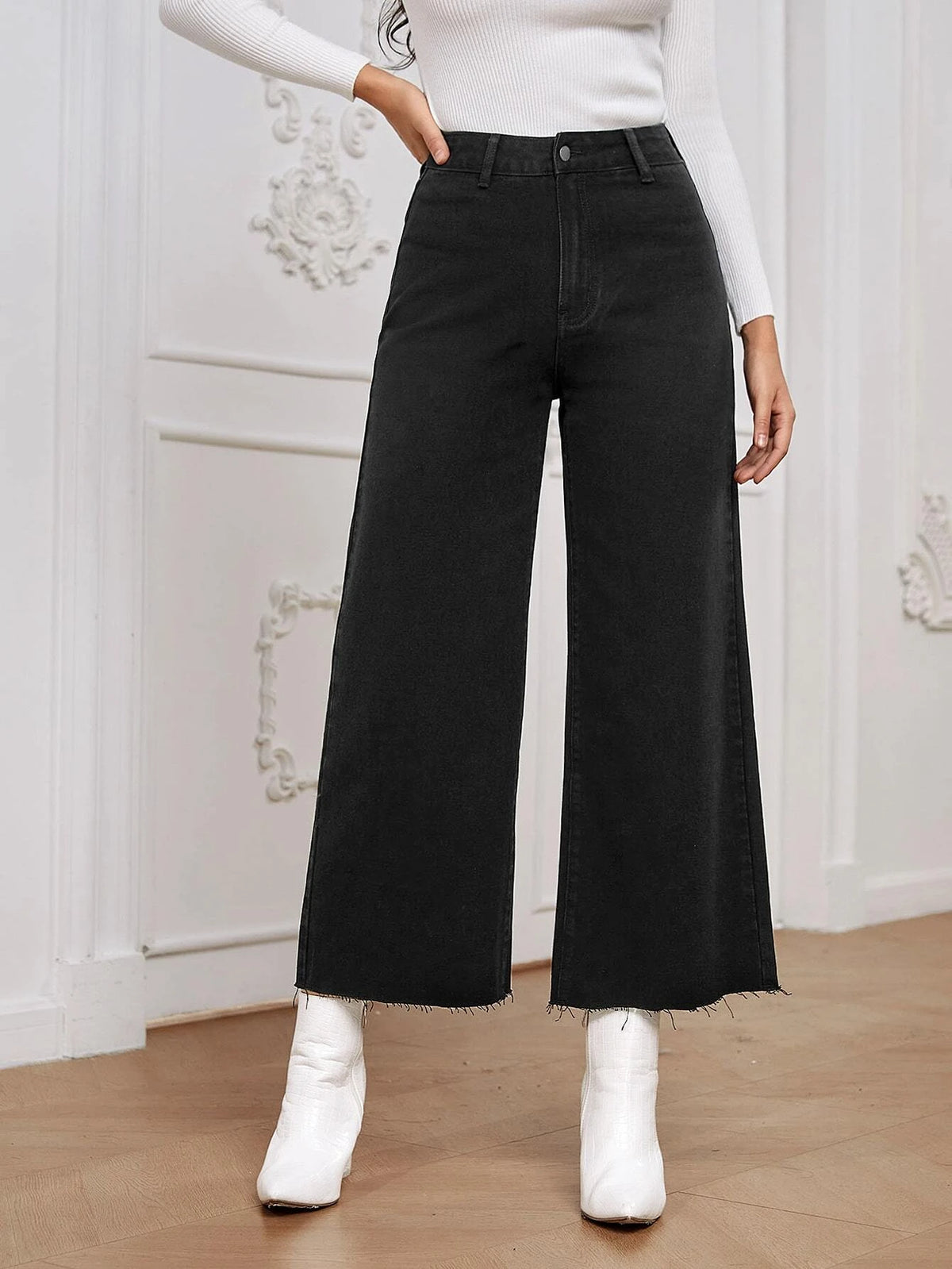 High Waist Wide Leg Jeans