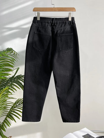DAZY High Rise Crop Mom Jeans