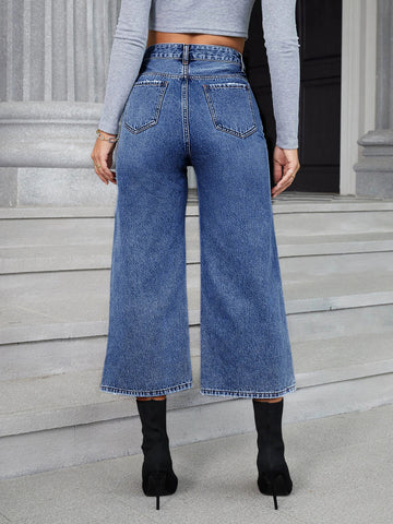 High Waist Wide Leg Jeans