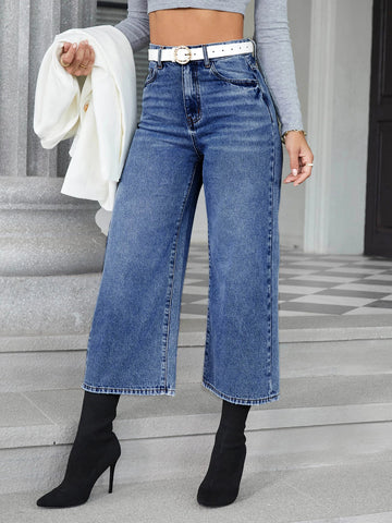 High Waist Wide Leg Jeans