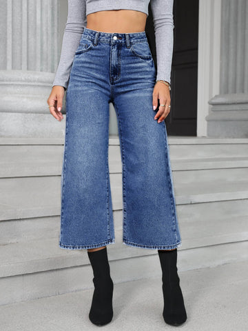 High Waist Wide Leg Jeans