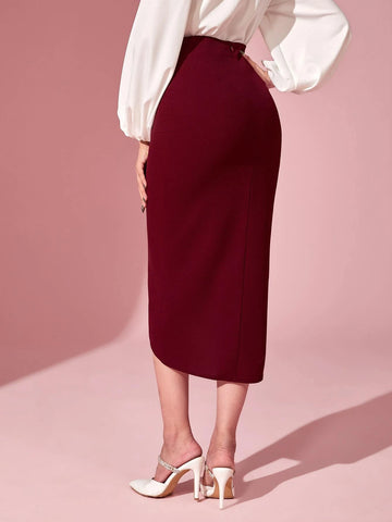 Modely Ruched Tulip Hem Skirt