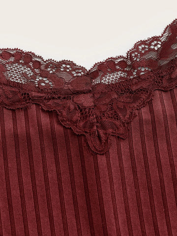 ROMWE STPL Contrast Lace Cami Top