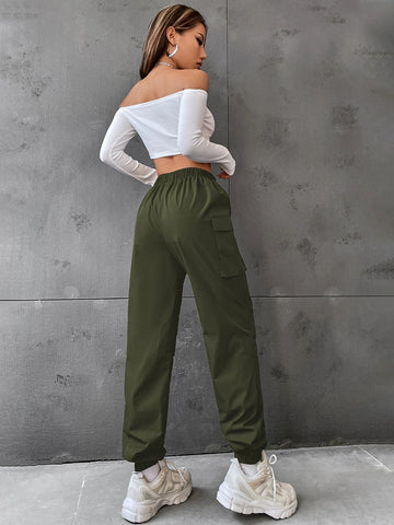Flap Pocket Side Cargo Pants