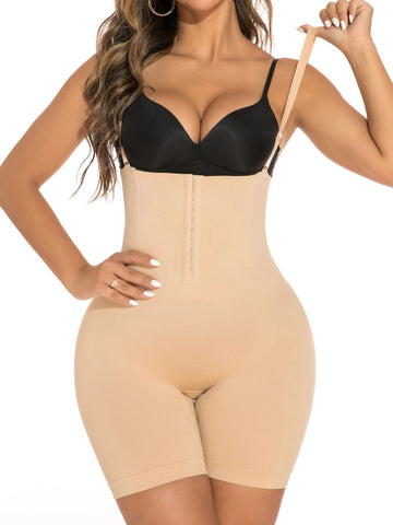 Hook And Eye Shapewear Romper Without Liner