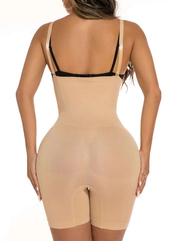 Hook And Eye Shapewear Romper Without Liner