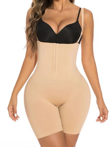 Hook And Eye Shapewear Romper Without Liner