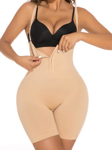 Hook And Eye Shapewear Romper Without Liner