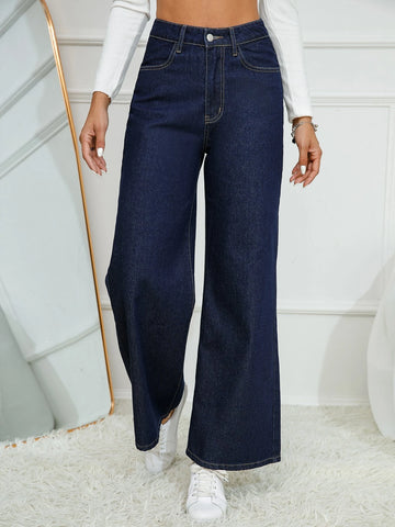 High Waist Wide Leg Jeans