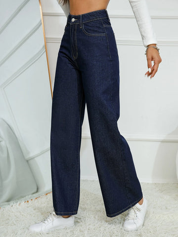 High Waist Wide Leg Jeans