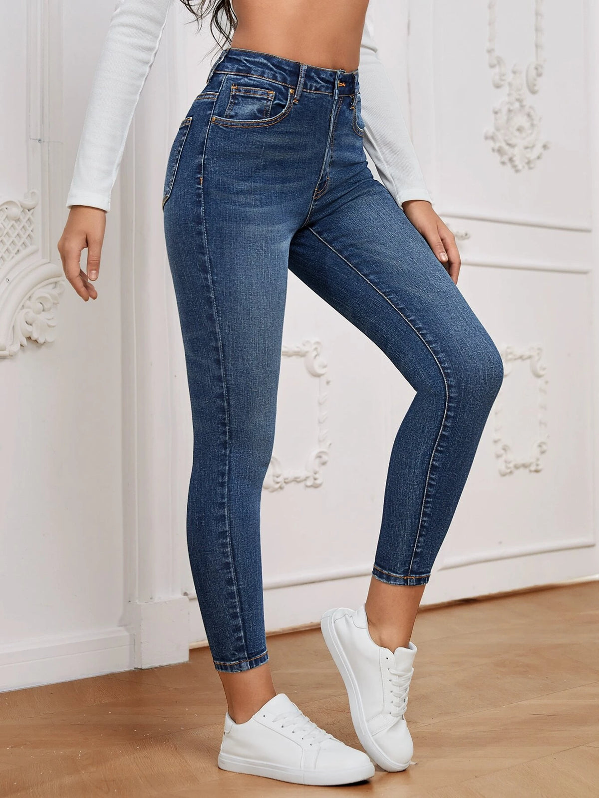 High Waist Skinny Jeans