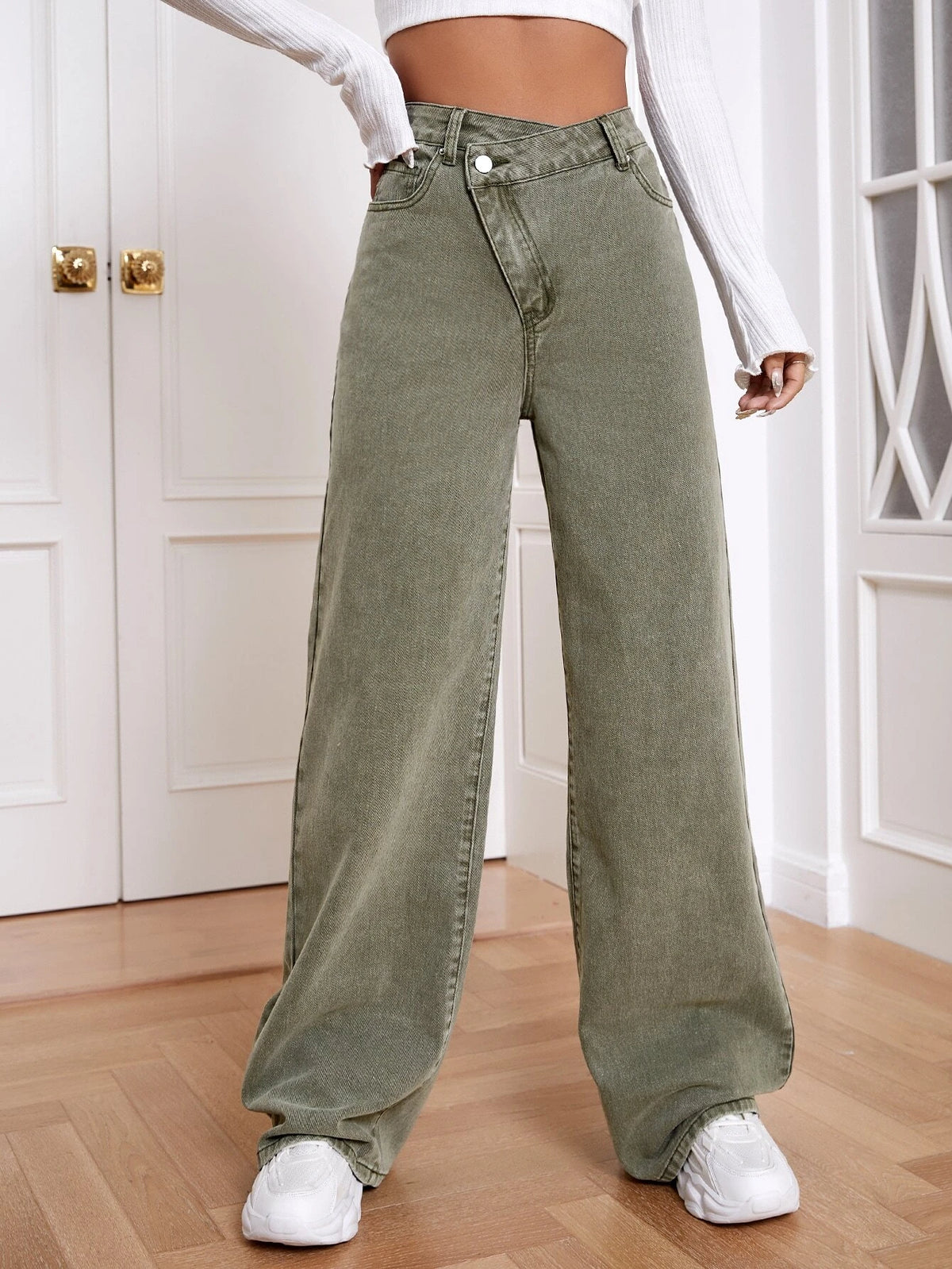 High Waist Wide Leg Jeans