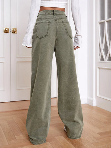 High Waist Wide Leg Jeans