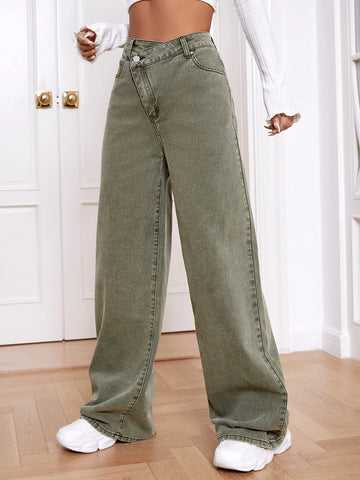 High Waist Wide Leg Jeans
