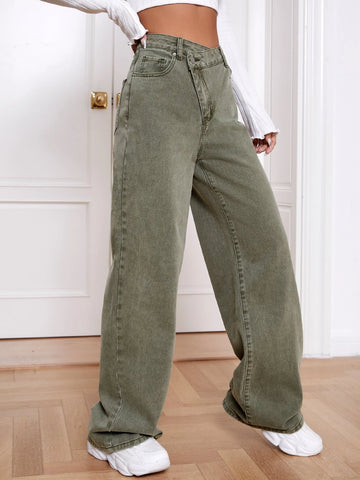 High Waist Wide Leg Jeans