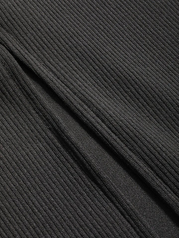 DAZY Solid Split Back Skirt