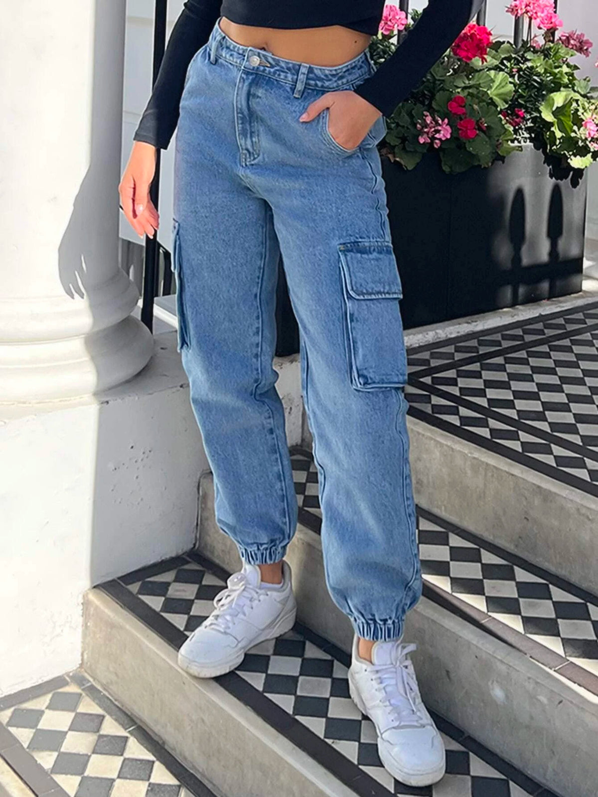Solid Cargo Jeans