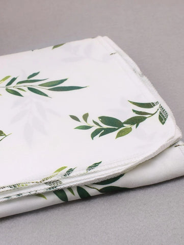 Newborn Plant Print Wrap Blanket & Hat Photo Outfit