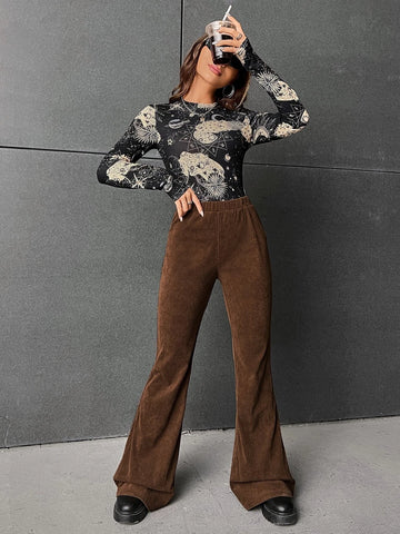 Moon & Star Print Bodysuit