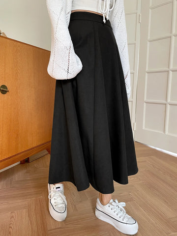 DAZY High Waist Flared Skirt