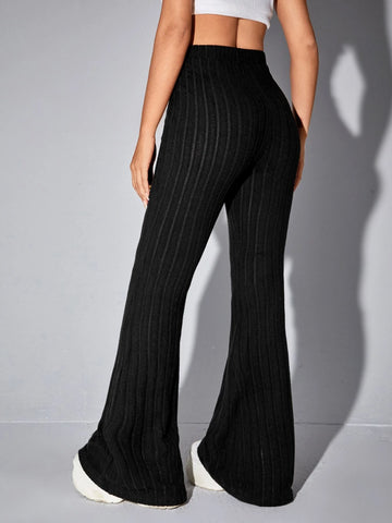 High Waist Flare Leg Pants