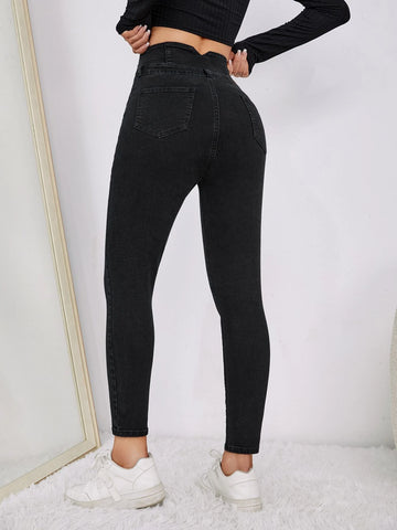 High Waist Skinny Jeans
