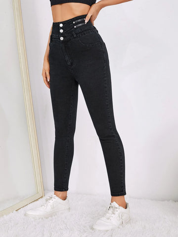 High Waist Skinny Jeans