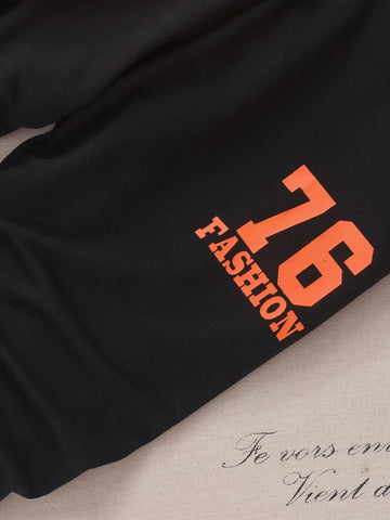 Toddler Boys Letter Graphic Sweatshirt With Sweatpants