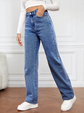 Tall High Waist Straight Leg Jeans