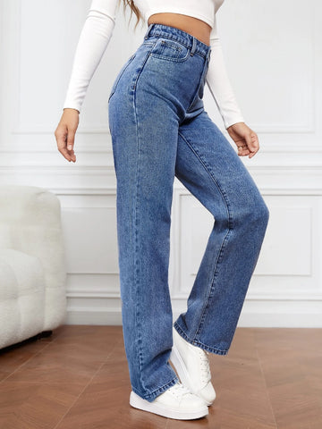 Tall High Waist Straight Leg Jeans