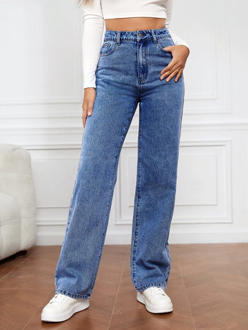 Tall High Waist Straight Leg Jeans