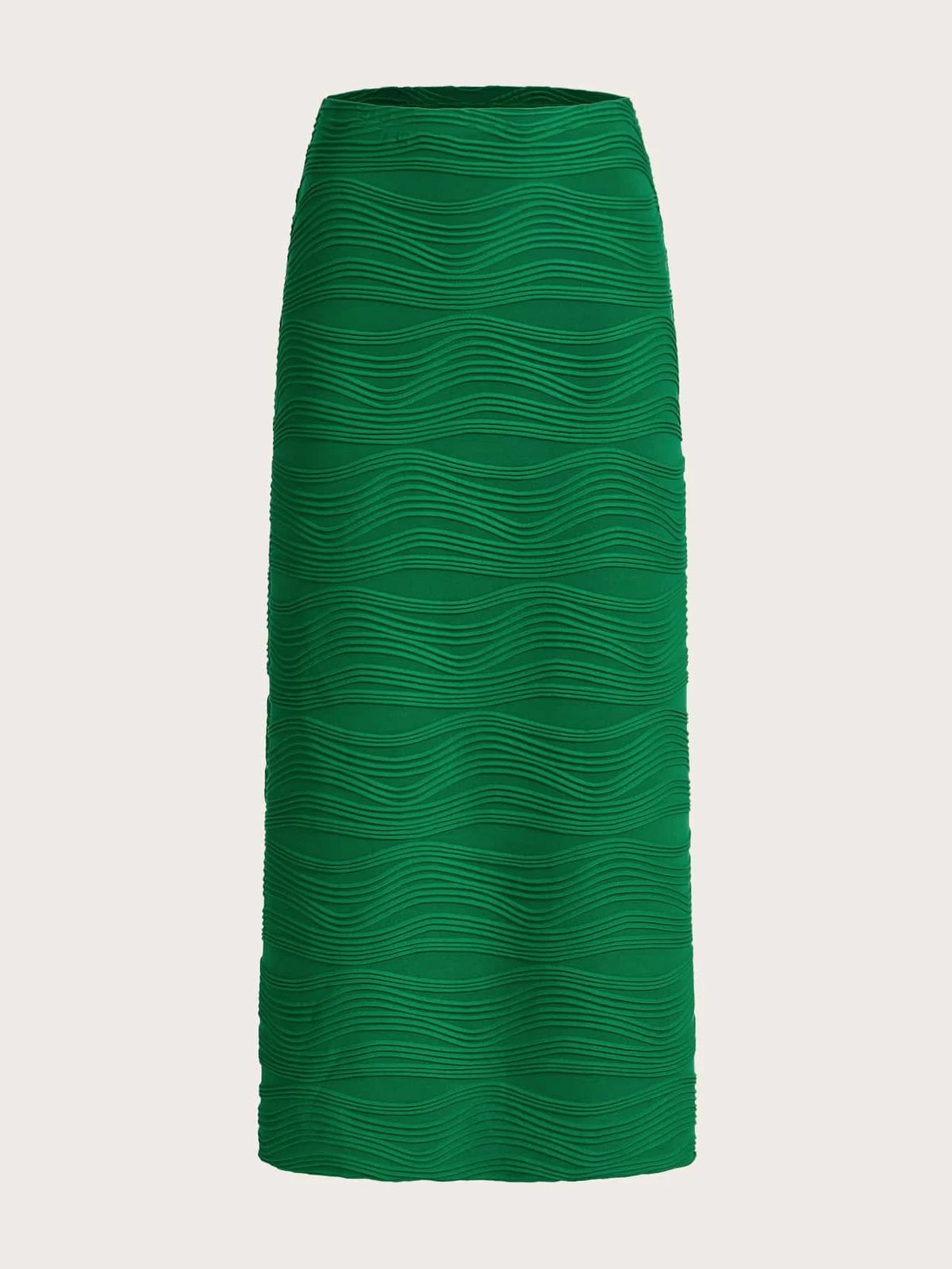 High Waist Textured Skirt