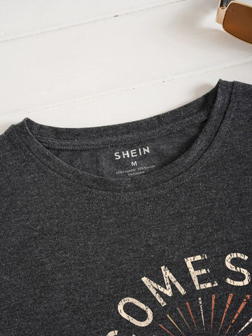 Cactus And Slogan Graphic Tee