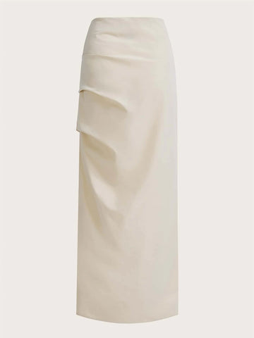 High Waist Split Thigh Skirt