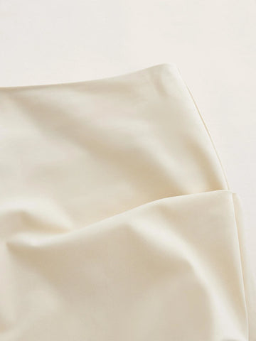 High Waist Split Thigh Skirt