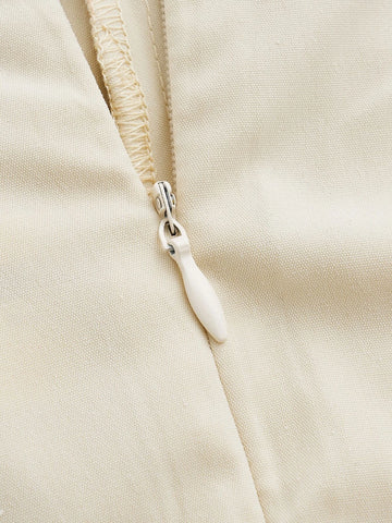 High Waist Split Thigh Skirt