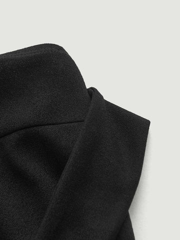 Solid Split Hem Halter Dress