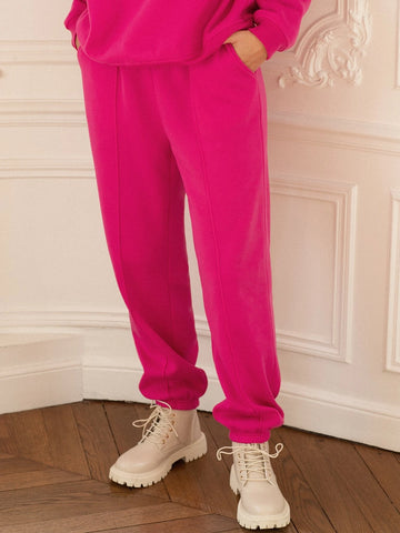 Solid Slant Pocket Sweatpants