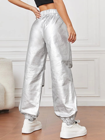 Drawstring Waist Jogger Jeans