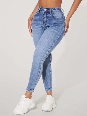 PETITE Solid Skinny Jeans