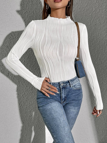 Solid Lettuce Trim Tee