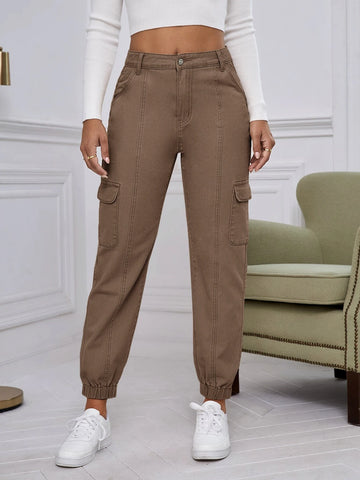 Flap Pocket Cargo Jeans