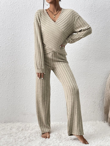 Unity Drop Shoulder Wrap Cross Top & Pants