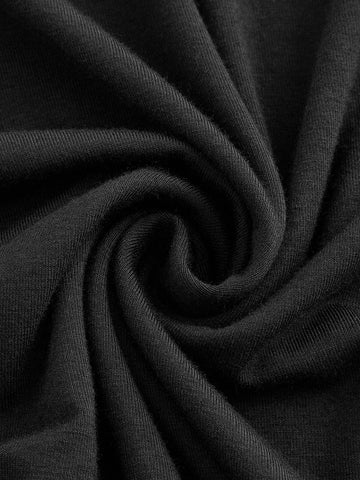 Solid High Waist Skirt