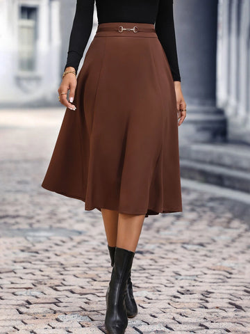 High Waist Flare Skirt