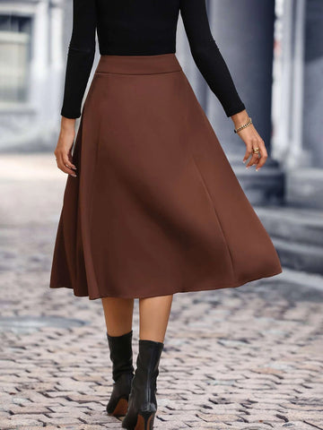 High Waist Flare Skirt