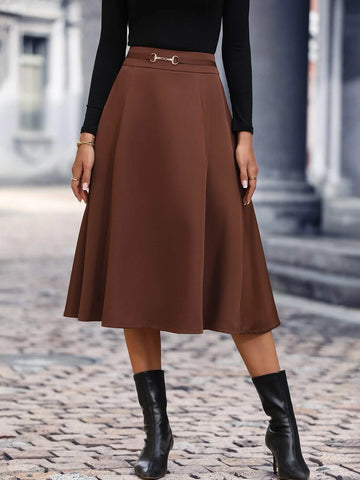 High Waist Flare Skirt